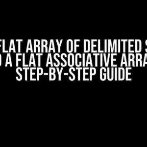 Parse Flat Array of Delimited Strings into a Flat Associative Array: A Step-by-Step Guide