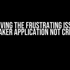 Solving the Frustrating Issue: Spinnaker Application Not Creating