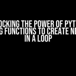 Unlocking the Power of Python: Applying Functions to Create New Rows in a Loop